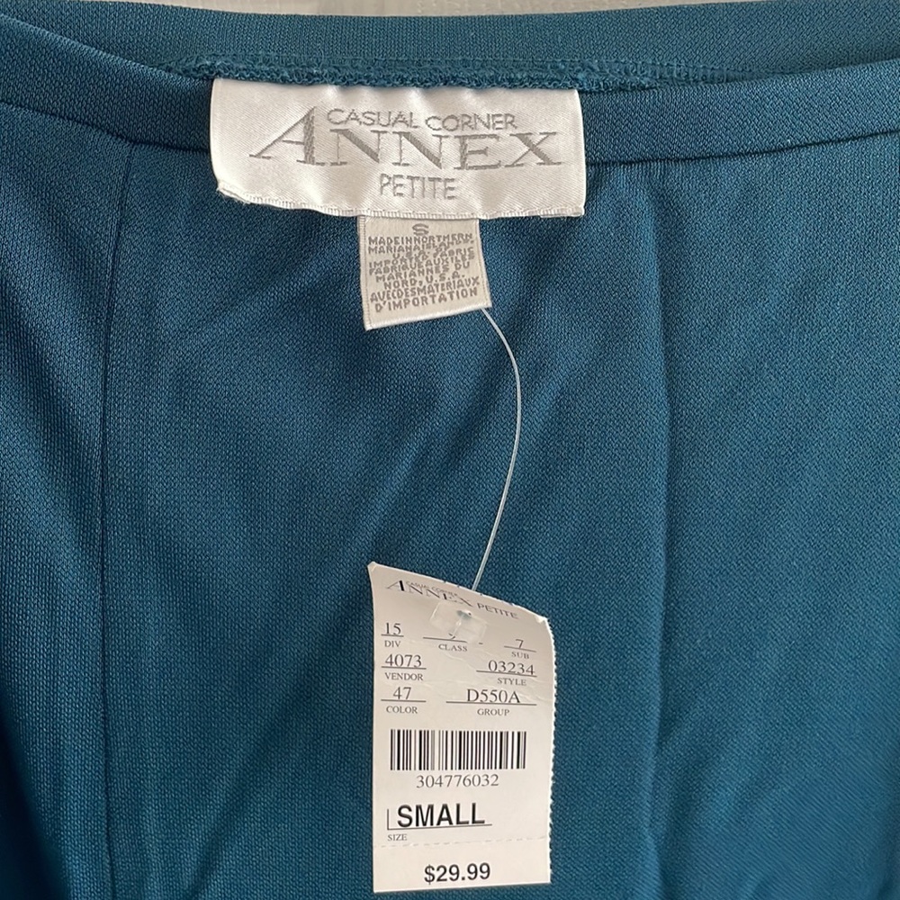 Casual corner Annex Petite turquoise skirt NWT - Picture 2 of 2